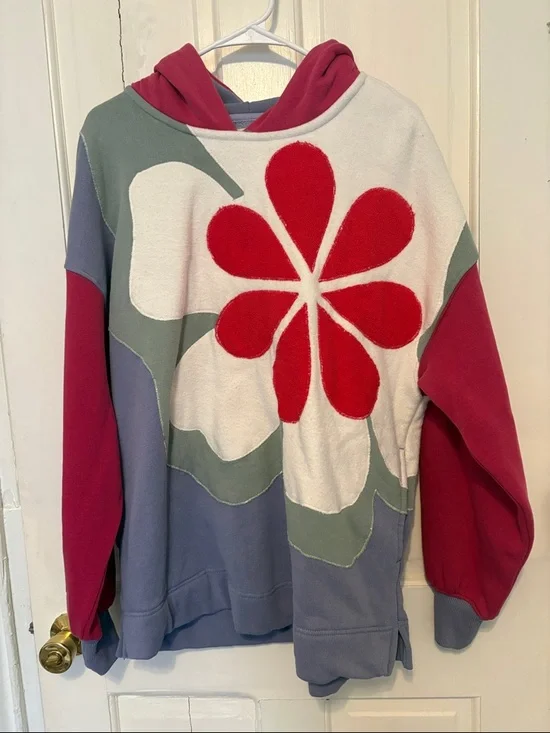 Free people clover sweatshirt size xs oversized nwot - Picture 4 of 6